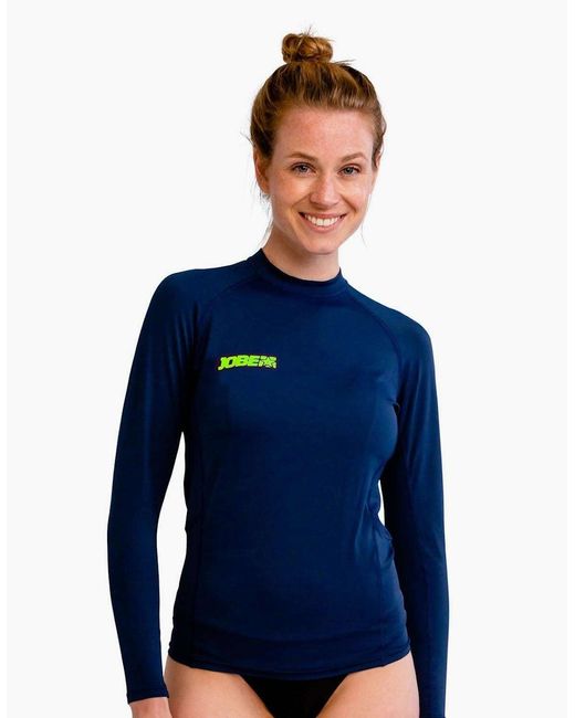 Jobe Blue Rash Guard Long Sleeve Rash Vest