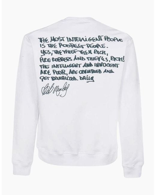 DSquared² Blue Bob Marley Cool Fit Sweatshirt for men