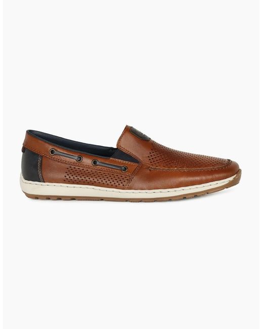 Rieker Brown Portside Loafers for men