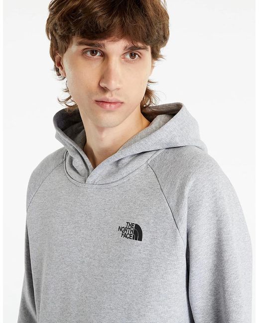 The North Face Gray Raglan Redbox Hoodie Further Reduced From £69.99 Now Only £39.95 for men