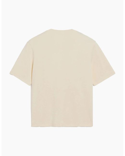 AMI White De Coeur T-Shirt Cotton Jersey for men