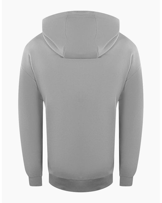 Iceberg Gray Ice Small Block Logo Zip-Up Hoodie for men