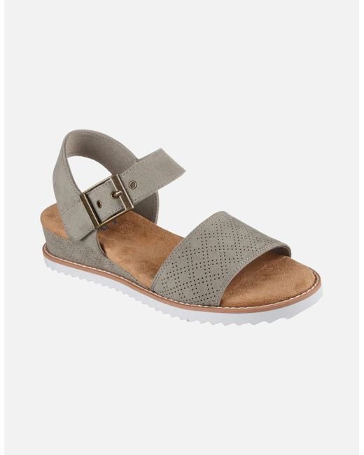 Skechers Metallic Desert Kiss Serendipitous Synthetic Sandals