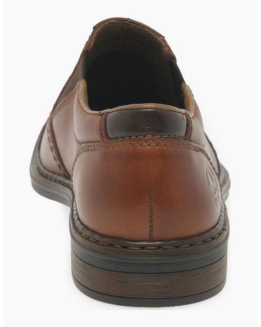 Rieker Brown Colorado Slip On Shoes for men