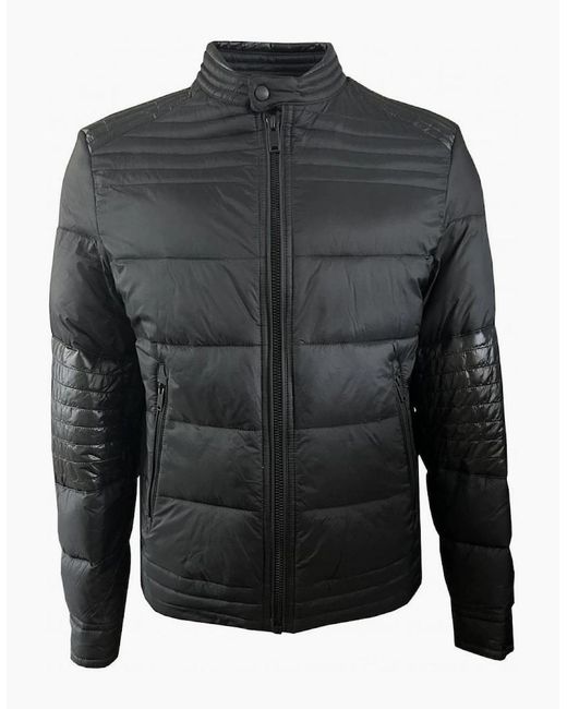 Boss Gray Owand Zip Puffer Jacket for men