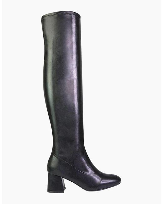 XY London Black Ladies Emmett Knee-High Boots