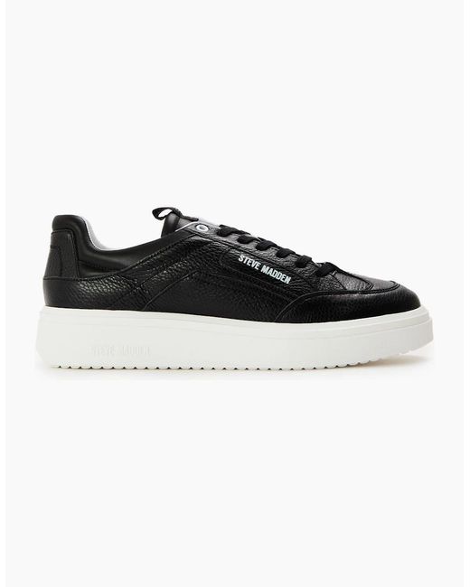 Steve Madden Black Orlando Low-Top Trainers for men