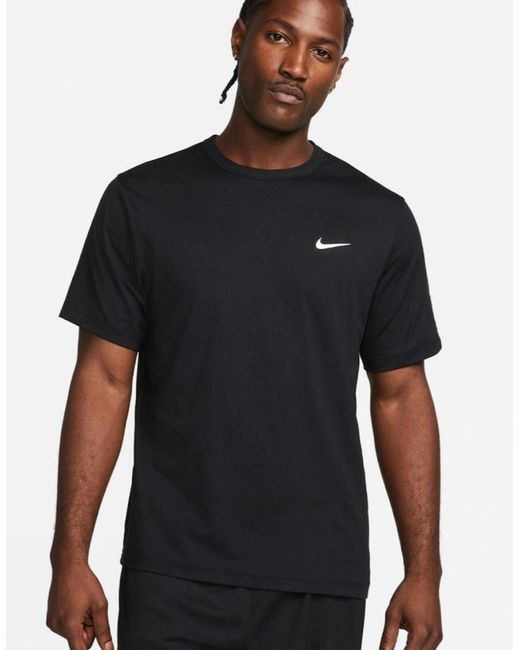 Nike Black Hyverse Dri-Fit Uv Fitness Sportswear T Shirt for men