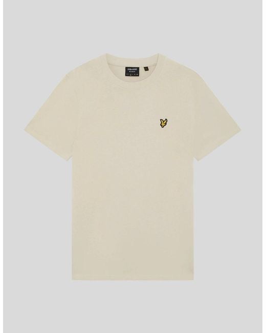 Lyle & Scott Natural Heavyweight Cotton T-Shirt for men
