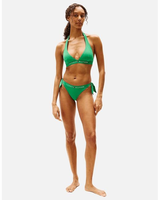 Tommy Hilfiger Green Th Original Bikini Bottoms, Radiant