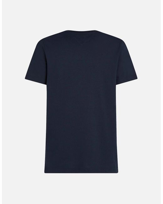 Tommy Hilfiger Blue Multi Flags T Shirt for men