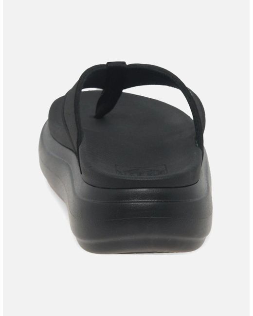 Reef Black Cushion Bondi Toe Post Sandals