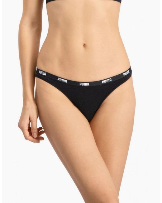 PUMA Blue 2-Pack Classic Logo Low-Rise Bikini Briefs