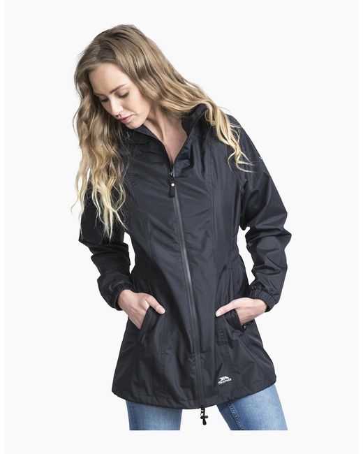 Trespass Green Ladies Waterproof Shell Jacket