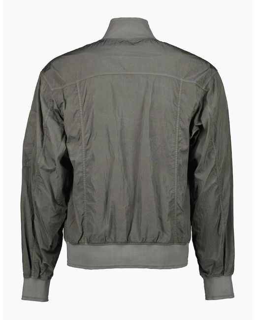 C P Company Gray Chrome-R Lens Bomber Jacket for men