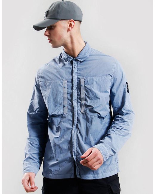 Marshall Artist Blue Terra Overshirt for men