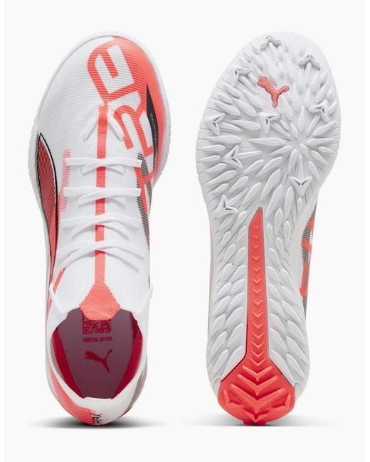 PUMA White Ultra 5 Match+ Tt Astro Turf Football Boots for men