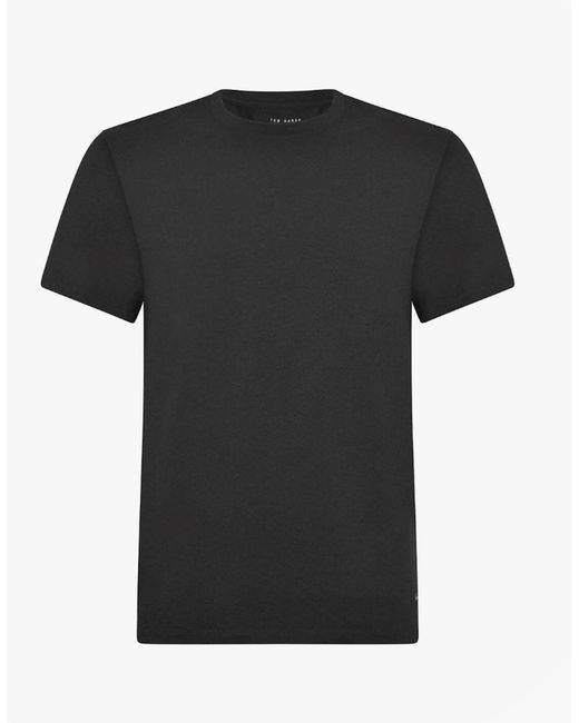 Ted Baker Black 3-Pack Crew Neck T-Shirts for men