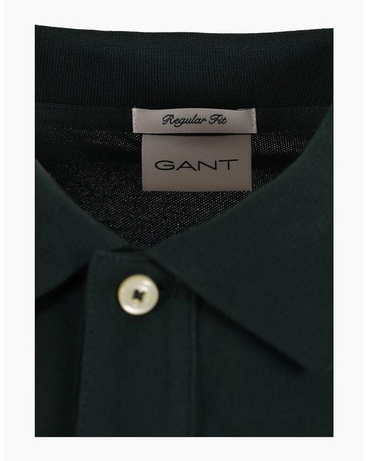 Gant Black Classic Reg Polo Tartan for men