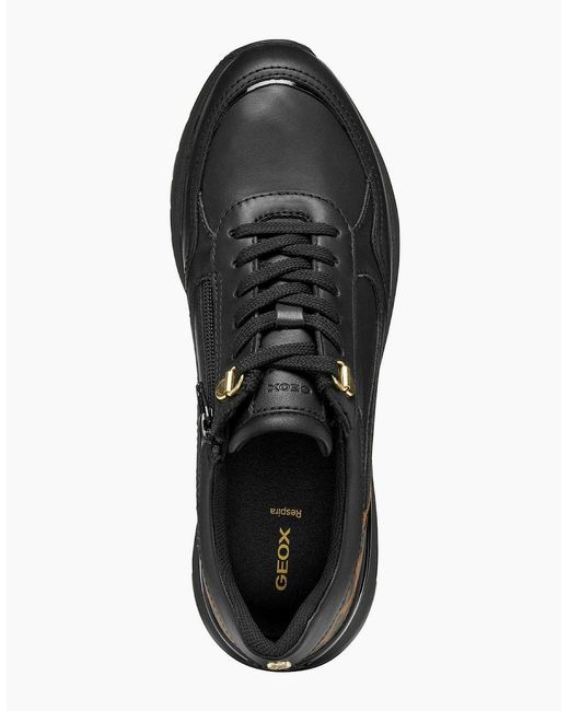 Geox Black D Desya A Trainers