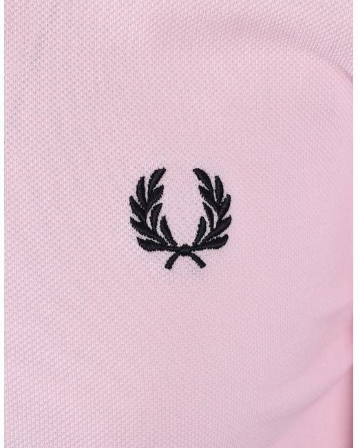 Fred Perry Pink Twin Tipped Polo Iced for men