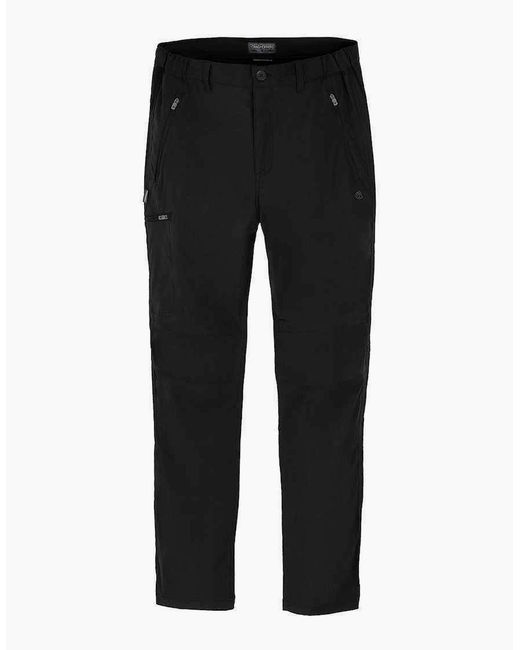 Craghoppers Black Expert Kiwi Pro Stretch Hiking Trousers for men