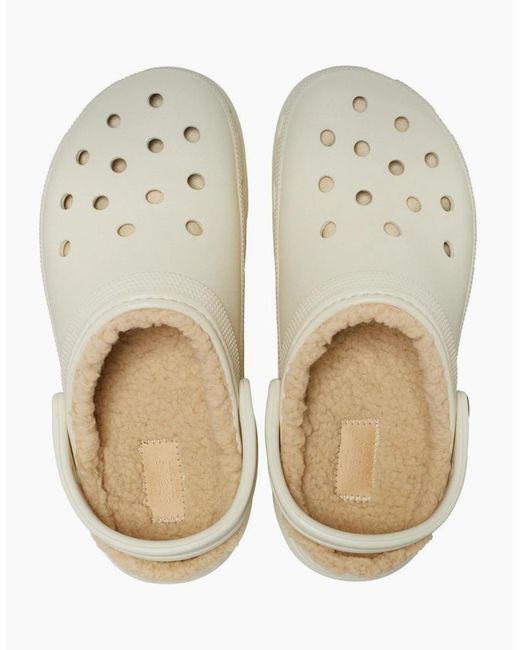 CROCSTM White Classic Platform Lined Clogs