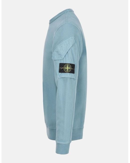 Stone Island Blue Compass 6100015 Sweatshirt for men