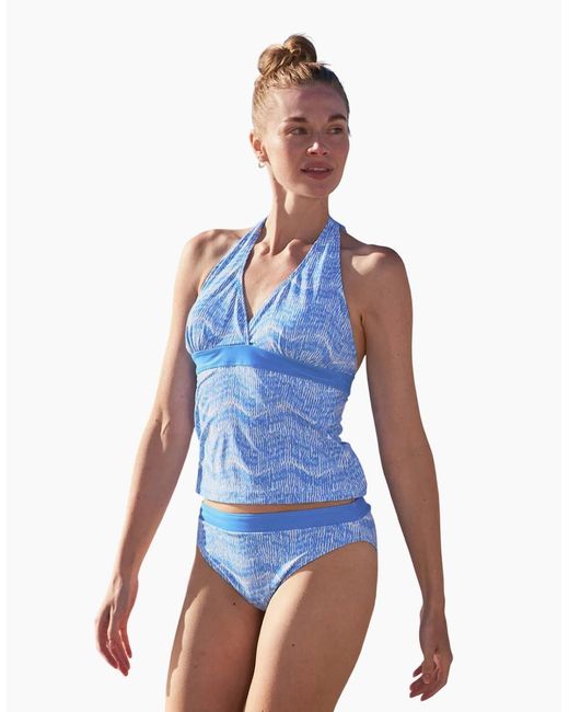 Mountain Warehouse Blue Ladies Ocean Notion Tankini Top