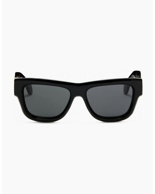Palm Angels Black Magnolia Cat Eye Sunglasses for men