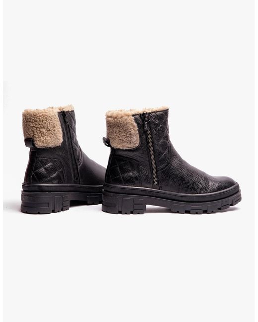 Lotus Black Lavigne Ankle Boots