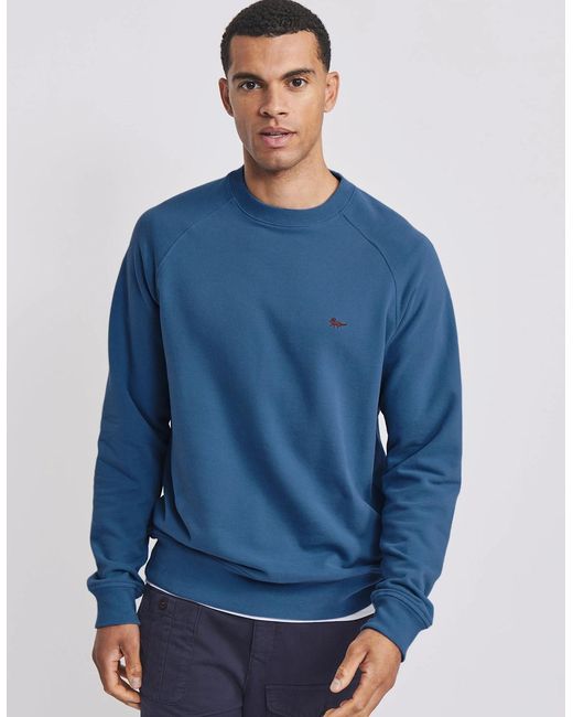 aubi Blue Ash Crew Neck for men