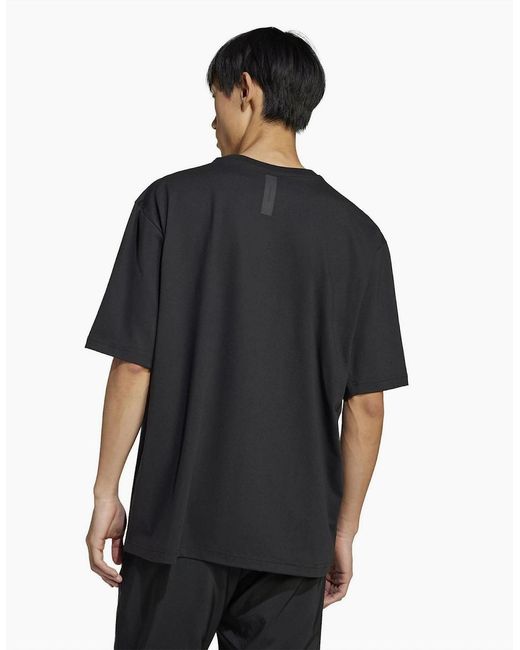 Adidas Black Z.N.E Regular Fit Crew Neck T-Shirt for men