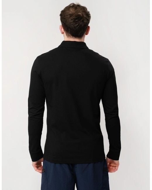 Boss Black Boss Passerby Long Sleeve Stretch-Cotton Polo Shirt With Logo Patch Nos for men
