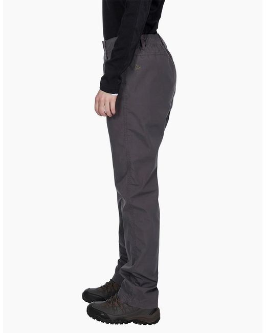 Trespass Gray Rambler Solid Patterned Straight Cargo Trousers