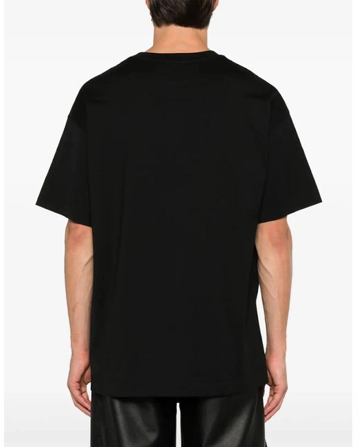 Givenchy Black Embossed Signature Logo T-Shirt for men