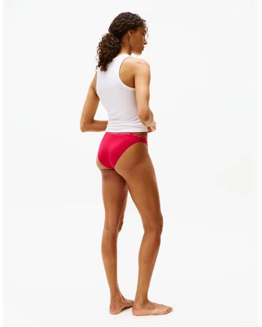 Tommy Hilfiger Pink 3 Pack Lace Trim Bikini Brief Multicolour