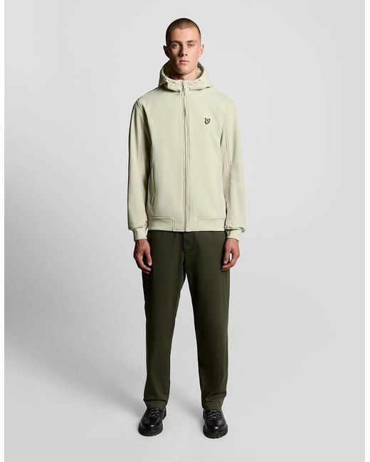 Lyle & Scott Natural Fleece Back Softshell Jacket for men