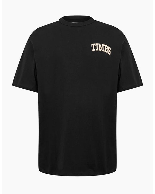 Timberland Black Short Sleeve Chest Timbs Graphic Te for men