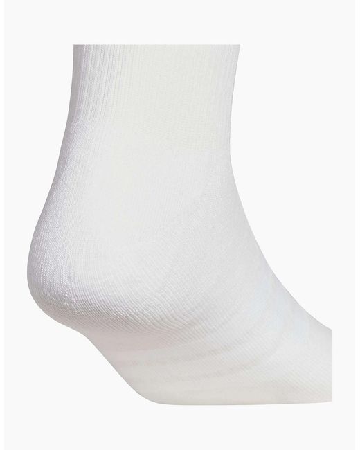 Adidas White Adult Crew Socks (Pack Of 3)