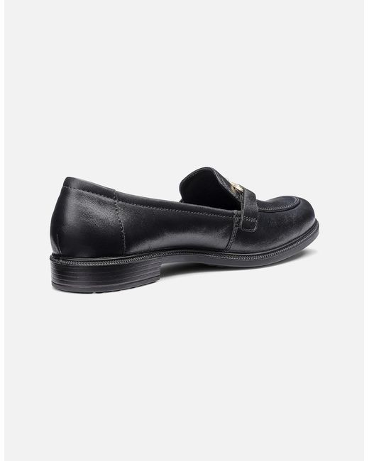 Hotter Black Clovelly Wide Fit Loafers