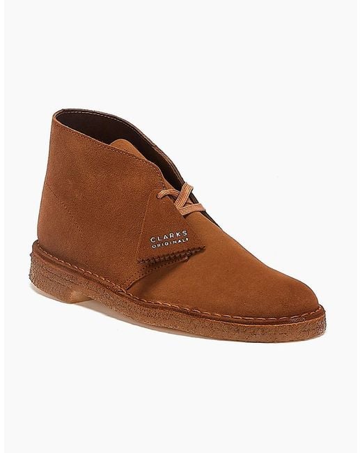 Clarks Brown Originals Desert Trek Suede Cola Boots for men