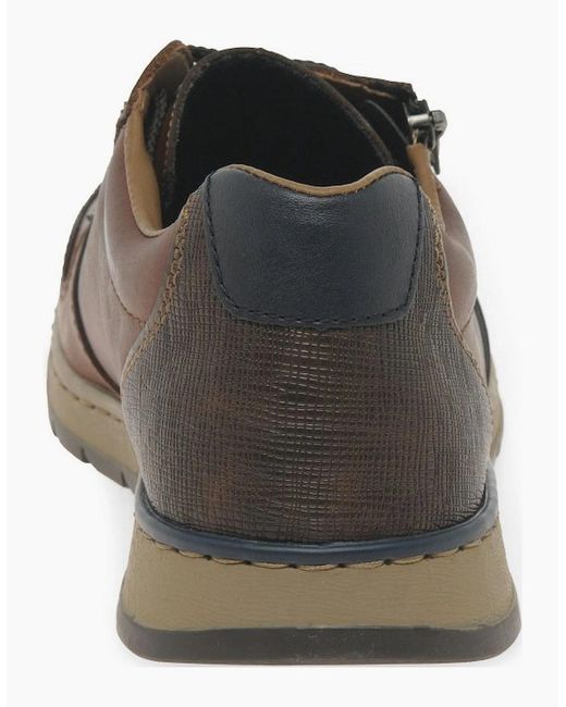 Rieker Brown Emery Trainers for men
