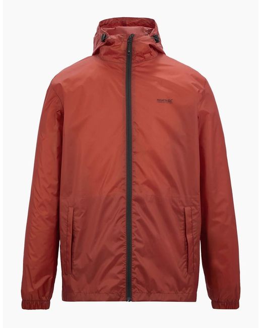 Regatta Red Pack It Iii Waterproof Jacket for men