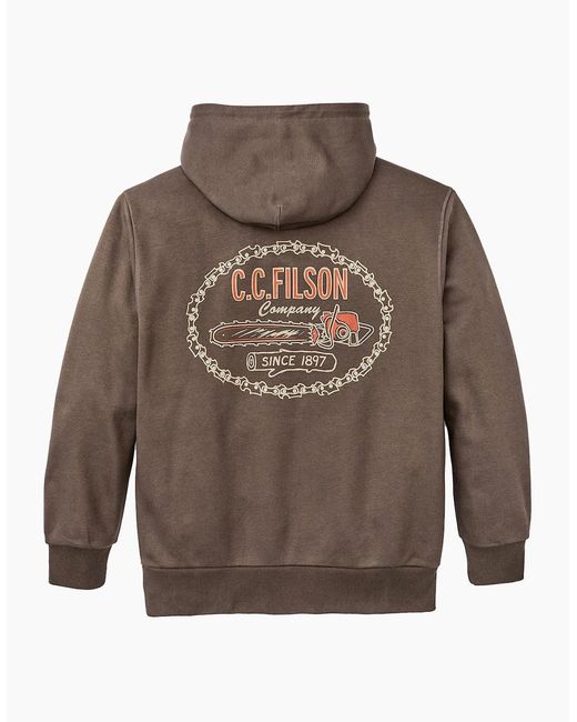 Filson Brown Prospector Graphic Hood for men
