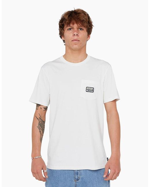 Rip Curl White Rip Curl Sportline Badge Graphic Short Sleeve T-Shirt for men