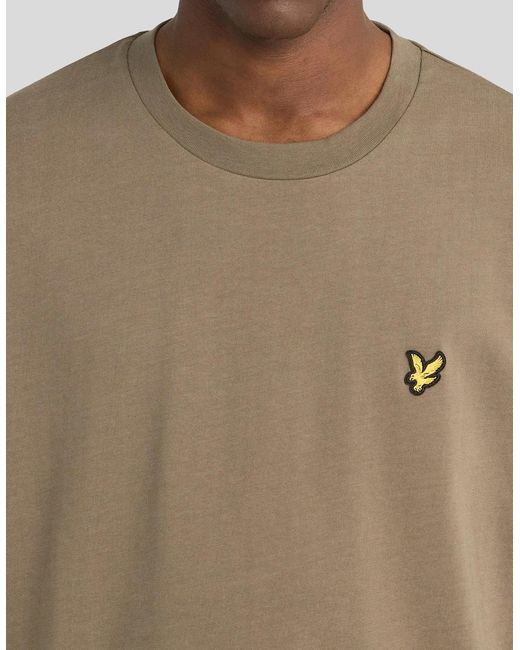 Lyle & Scott Natural Boxy Cotton T-Shirt for men