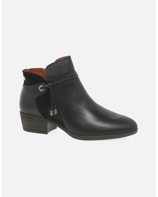 Pikolinos Black Darcey Ankle Boots