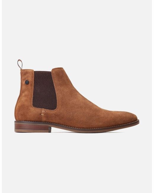 Base London Brown Virgil Chelsea Boots for men