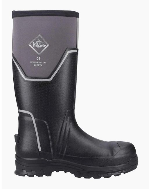 Muck Boot Black Grit S5 Wellingtons for men